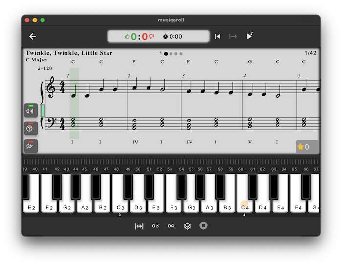 MusicKeyRoll: 譜面読み練習アプリ