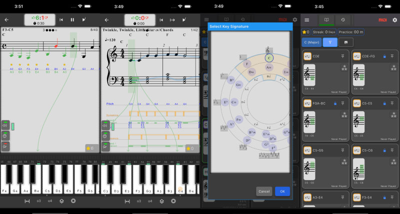 MusicKeyRoll: 譜面読み練習アプリ Page Topimage