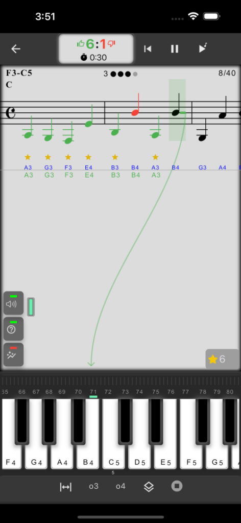 MusicKeyRoll: 譜面読み練習アプリ